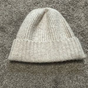 Free People Cream Beanie